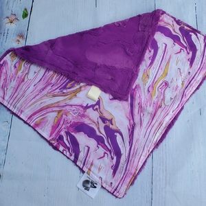 NEW Handmade Fuschia Geode Luxe Minky Lovey